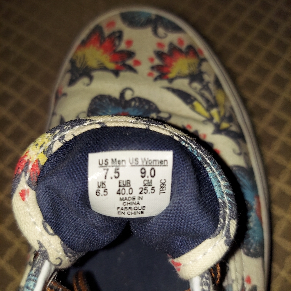 Vans, womens size 9, multi colored